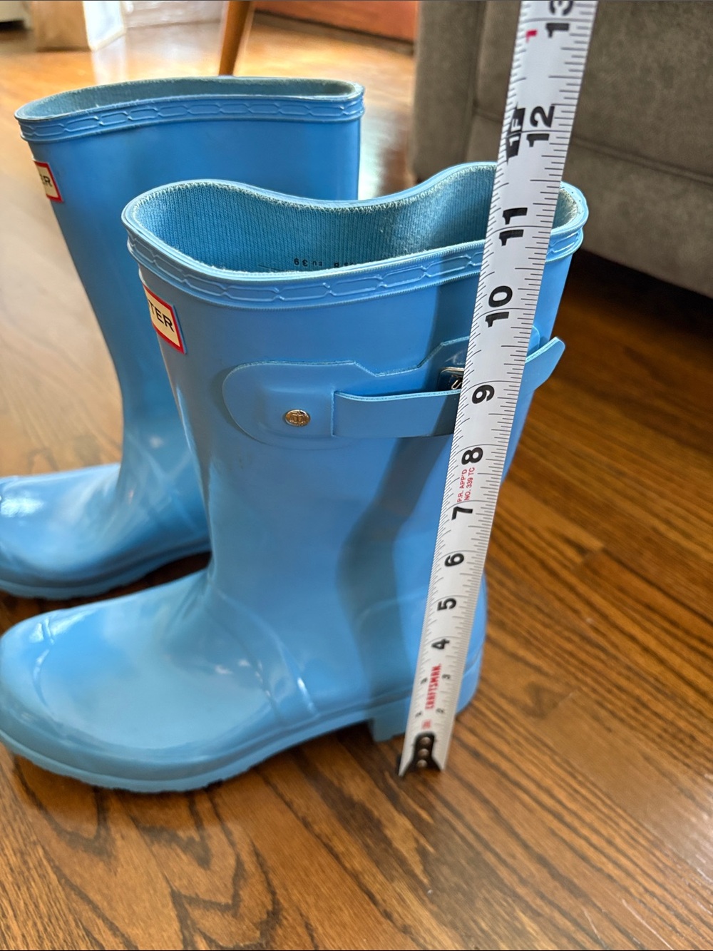 Hunter Bright Blue Classic Rain Boots - Picture 10 of 10